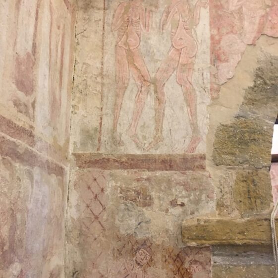 Wall painting of Adam and Eve in the Church of the Holy Sepulchre | David Fisher